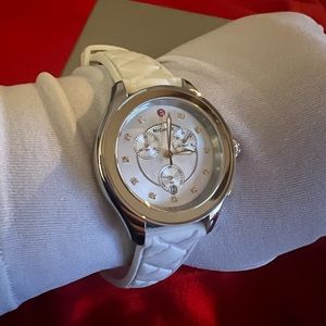 MICHELE white gold watch for women